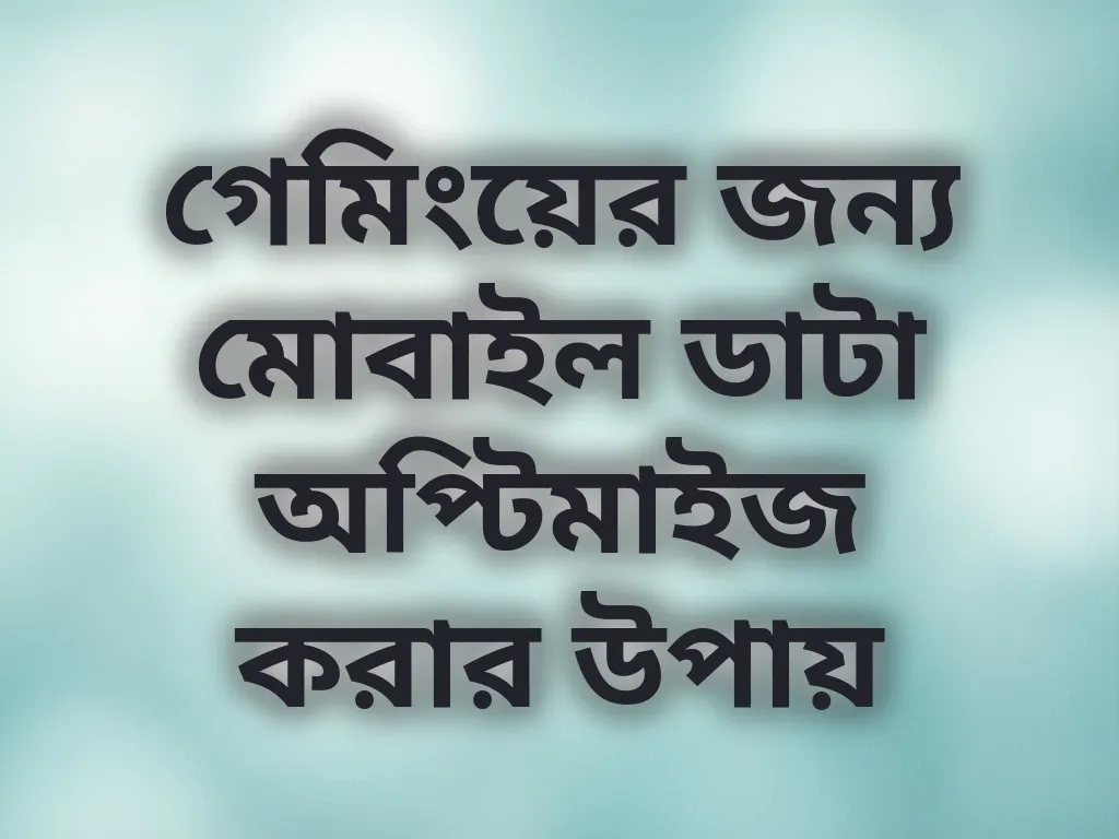 ডাটা অপ্টিমাইজেশন